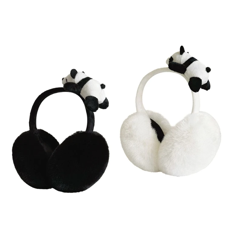 

Panda Earmuffs Headwear Stay Warm and Trendy Pudsy Panda Ear Warmers