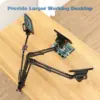 Hayve Microscope Arm Stand，Adjustable Metal Bracket Coin Microscope Mount  Compatible with DM4 DM9 MS1 MS3 2