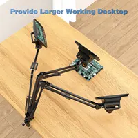 Hayve Microscope Arm Stand，Adjustable Metal Bracket Coin Microscope Mount  Compatible with DM4 DM9 MS1 MS3 2