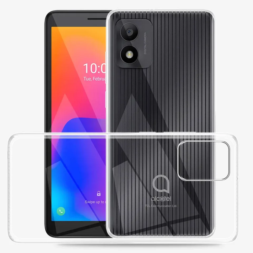 KARTXITAI Cover Compatibile con Alcatel 1 Custodia Trasparente