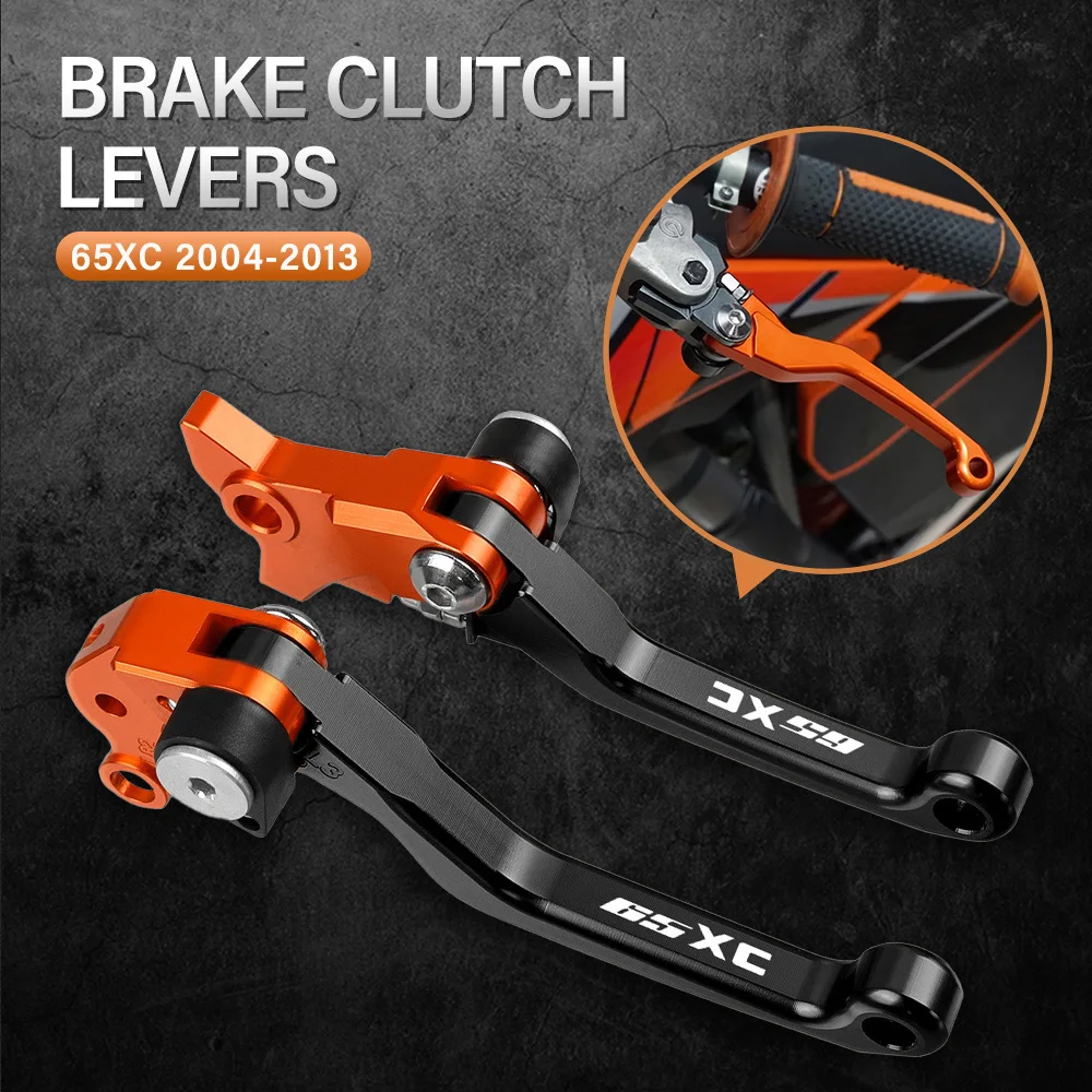 

For 65XC 2004 2005 2006 2007 2008 2009 2010 2011 2012 2013 Motocross Foldable Pivot Dirt Bike Brake Clutch Levers Handle Lever