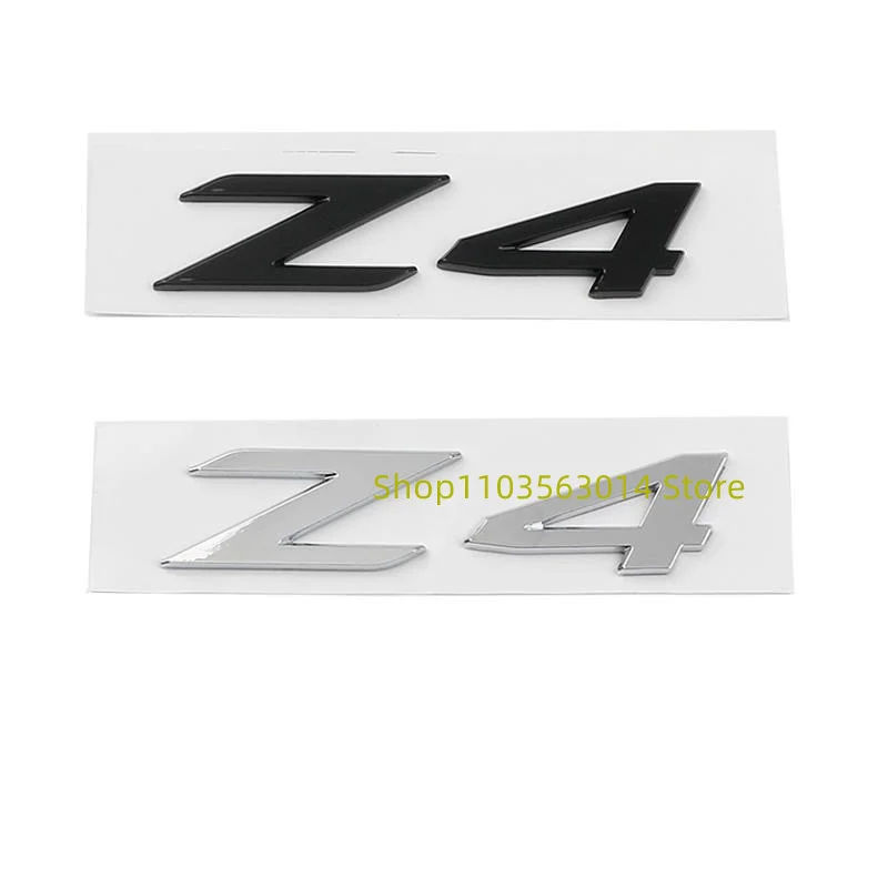 Old Big Z4 Letter Number Emblema Abs Per Bmw Serie Z4 E Coupé Prima Del 2019 Targhetta Per Bagagliaio Dell'Auto Logo Sticker Chrome Glossy Black