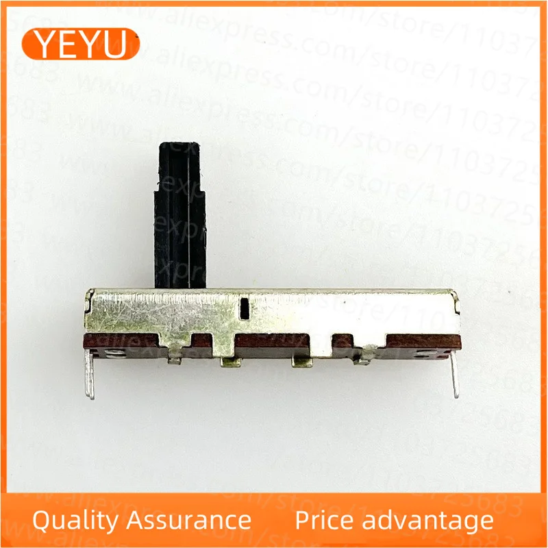 2PCS 35mm 3-pin Single Straight Slide Potentiometer A10K Stroke 20mm Mixer Fader Handle Width 4mm