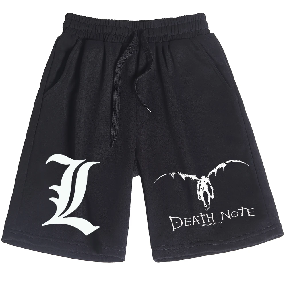 

Anime Death Note Shorts Man Woman Casual Loose Beach Cotton Short Pants