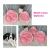 3438-4d55b1.jpg Hanpanda Fantasy Bow Lace Dog Bed Beds For Large Dogs Detachable Oval Pink Princess Pet Bed Basket For Dog Pet Wedding Furniture