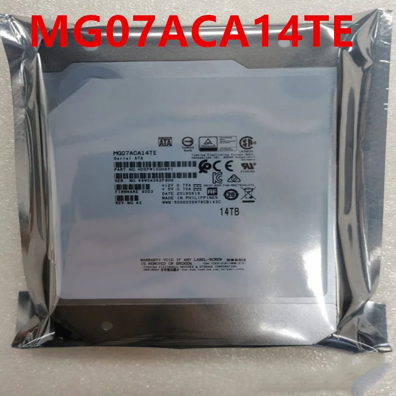 도시바용 오리지널 하드 디스크, 서버 HDD, MG07ACA14TE 용, 14TB, 3.5 인치, 512MB, SATA, 7200RPM, 신제품