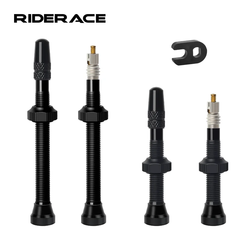 Premium CNC Machined Anodized Tubeless Bicycle Tire Valves - Presta