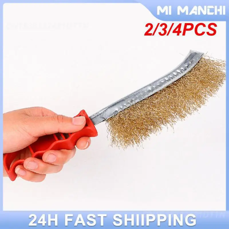 

2/3/4PCS Brush Security Portable Clean Kitchen Handle Simple General Gap Home Furnishing Steel Wire Durable Convenient