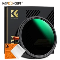 K&F CONCEPT 3in1 Variable ND2-ND32+Circular Polarizing CPL Filter+Black Mist 1/4 HD 37-82mm Camera Lens Filter 28 Multi-Coated 1
