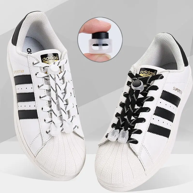 Elastic laces Shoelaces Round Spring lock Shoe Accessories Kids