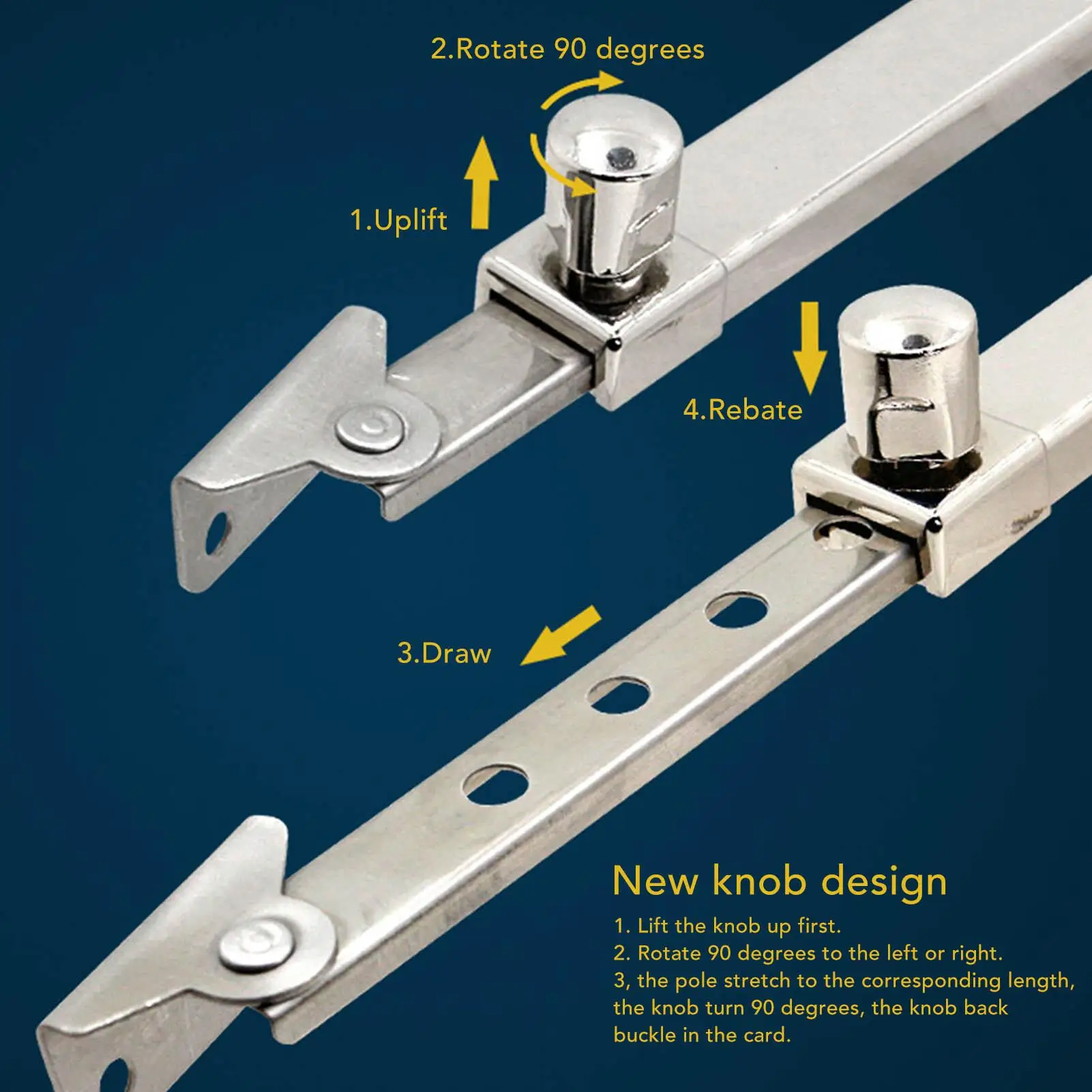 Aluminum Alloy Concealed Casement Window Hinge-Windproof for push -Out Design with Positioning Buckle