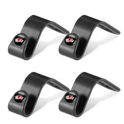 Universal Car Seat Headrest Hook Back Seat Organizer Holder, 2/4 Pack (S black 4pcs)