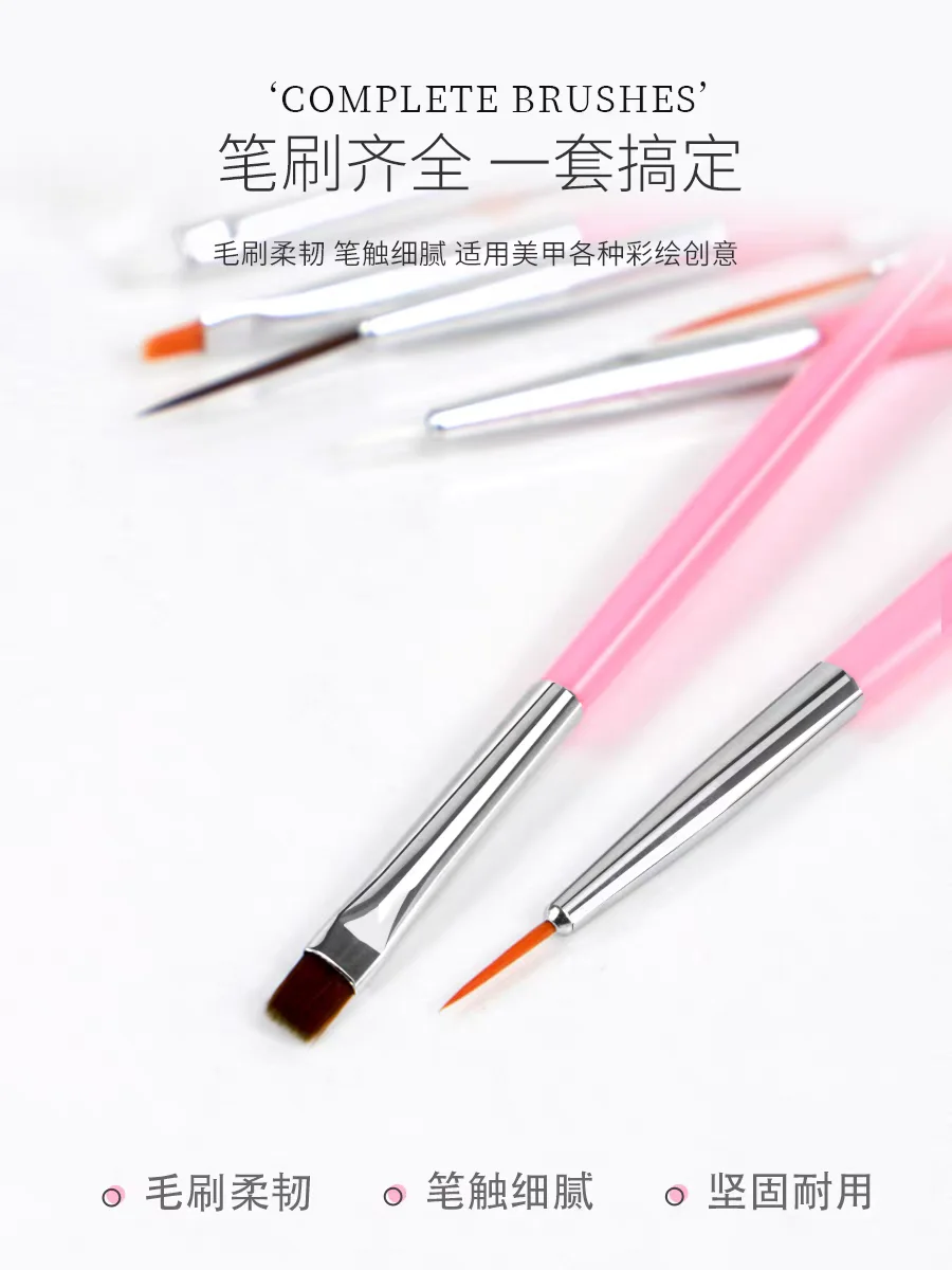 BJD Doll Accessories, Daily Makeup and Touch Up Accessories, Nail Brush Set, Wire Drawing Brush, Gradient Painting Tool, 4-Color