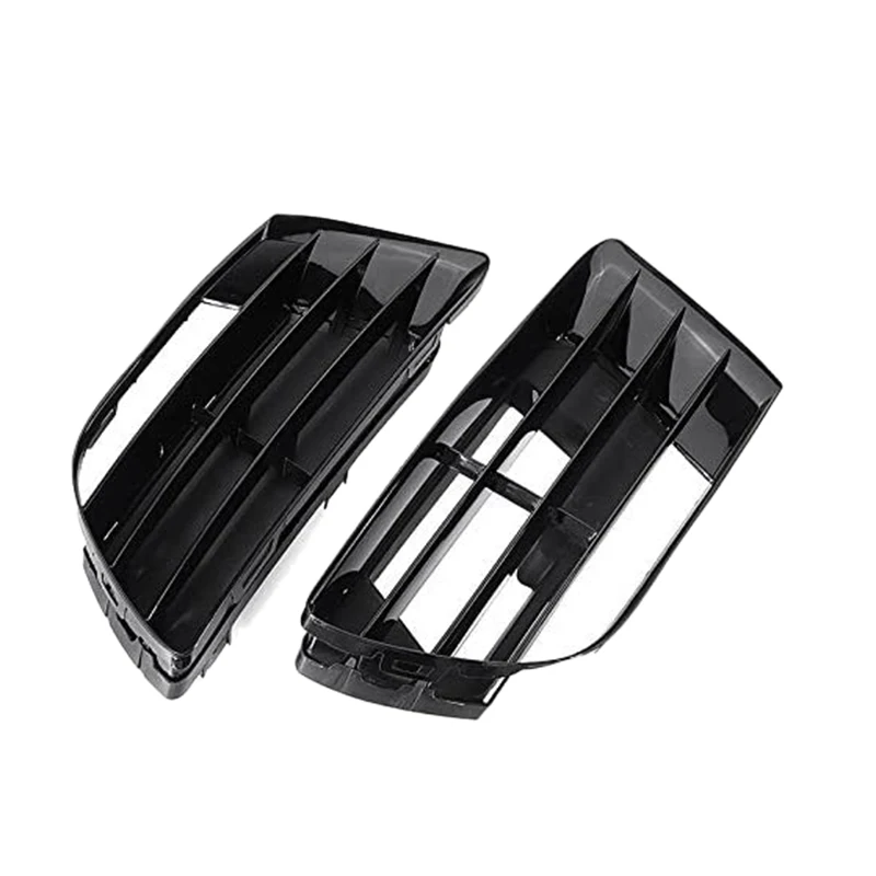 

2Pcs Car Front Bumper Lower Grill Fog Light Cover Grille for Scirocco R Bumper