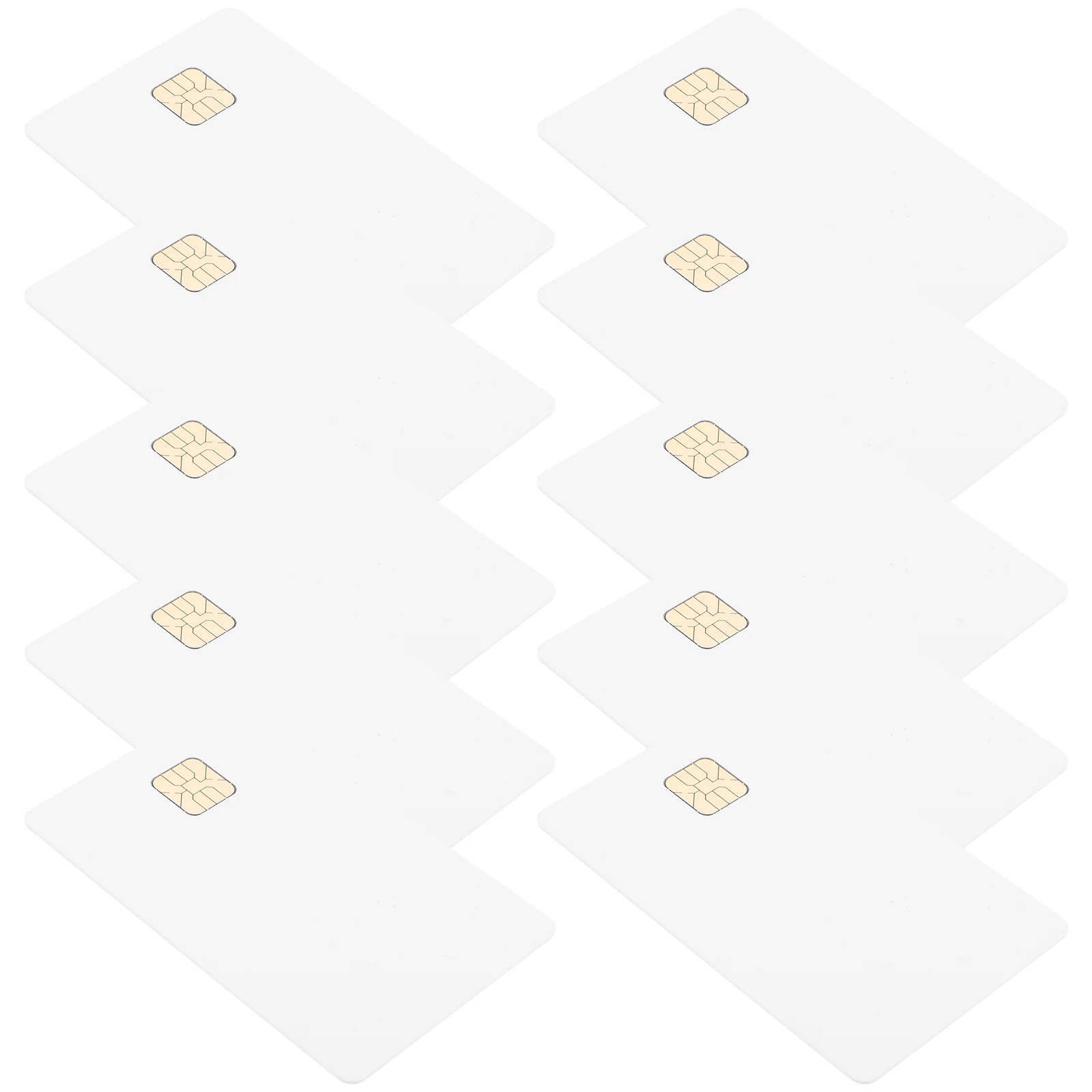 

10 Pcs Access Control System Ic Card Blank Intelligent Chip Copper Cards PVC Chips