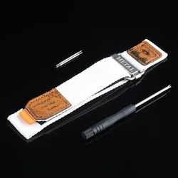 Breathable 22mm Nylon Loop Watch Band Strap - 22mm Watch band (WHITE)