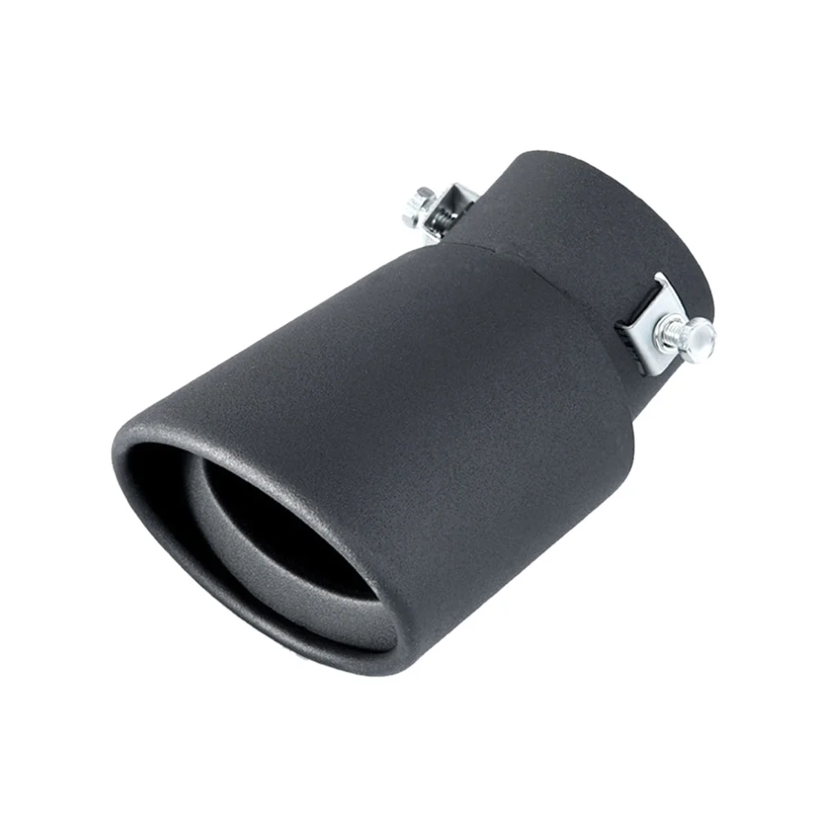 

Автомобильная нержавеющая сталь, черная изогнутая выхлопная труба, круглая трубка, универсальная, подходит для автомобиля