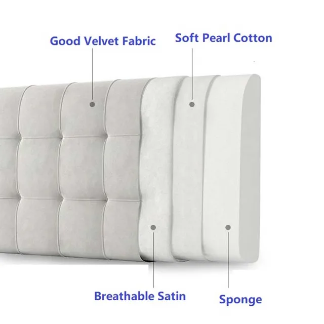 Luxury High Rebound Headboard Pillow - Indulge in comfort and style with this opulent headboard pillow