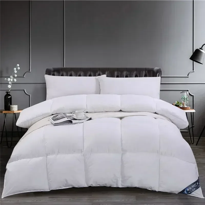 White Goose/Duck Down Comforter Duvet Winter Quilt Blanket Filler Cotton Cover Twin Full Queen King Size