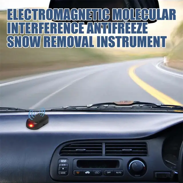 Dégivreur électromagnétique Antigel de voiture Interférence moléculaire  électromagnétique Déneigement Instrument de dégivrage de voiture à énergie  solaire