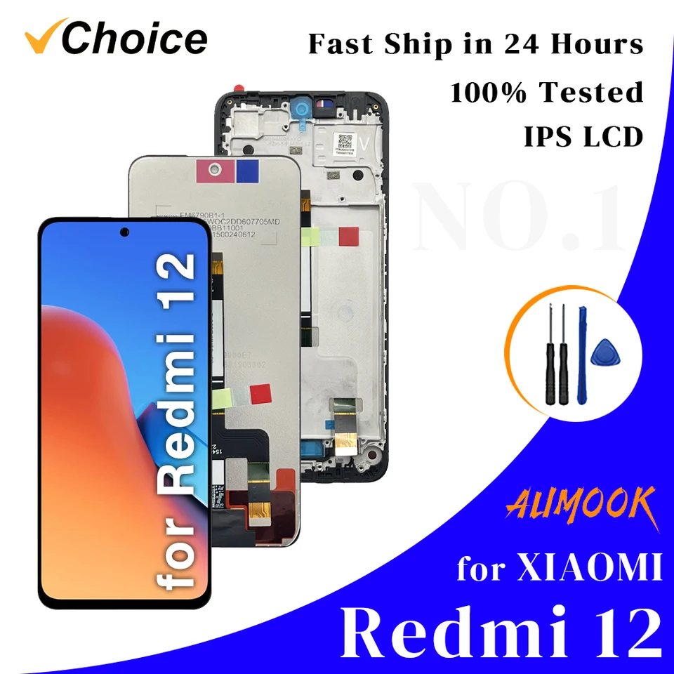 Xiaomi Redmi 12 4G/5G 液晶ディスプレイタッチスクリーン Digiziter