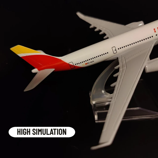 Scale 1:400 Metal Aivation Replica Spain Iberia A330 Airlines Aircraft Diecast Model 15cm Collectible Miniature Toys 4