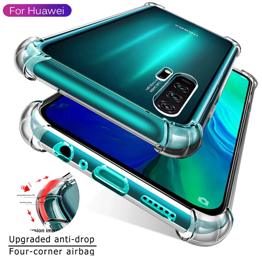 Transparent Thick Silicone Phone Case - Clear and Simple Design