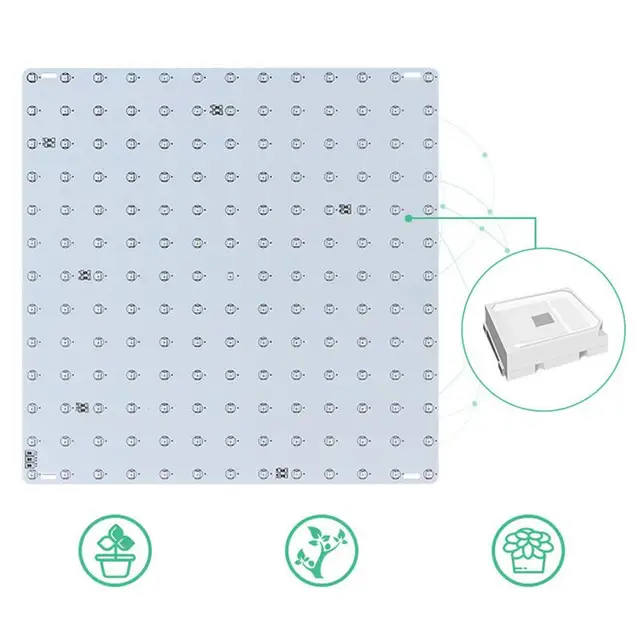 Növényi Led Grow Lights Teljes Spektrum A Beltéri Növények Számára Kvantumlemez Termesztési Lámpák Alacsony Energiafogyasztási Zöldségek - Image 3
