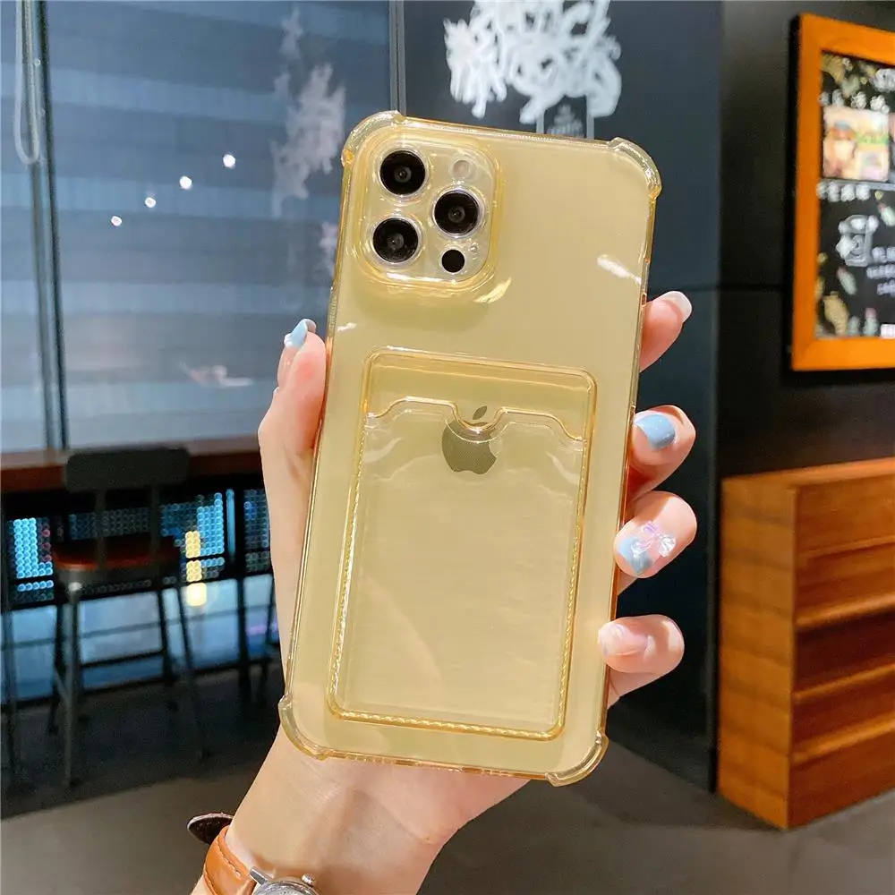 iphone 13 mini flip case Transparent Card Slot Bag Holder Case for iPhone 13 11 12 Pro Max Mini X XS XR SE2 7 8 Plus Clear Shockproof Soft Wallet Cover iphone 13 mini leather case