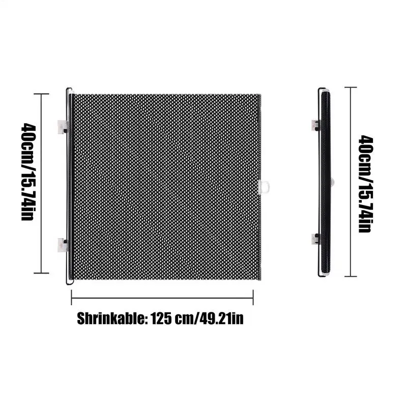 Puppy Safety Fence Retractable Safety Pet Gate Portable Pet Supplies Multifunctional Animal Fence for Doorway Stairs Balcony