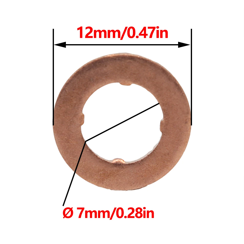 Fuel Injector Nozzle Copper Gasket O-ring Seal Kit 18pcs For Audi VW Seat Skoda 1.6 2.0 059130119 059130519 WHT000884 Car Parts injector repair kits,diesel injector gasket