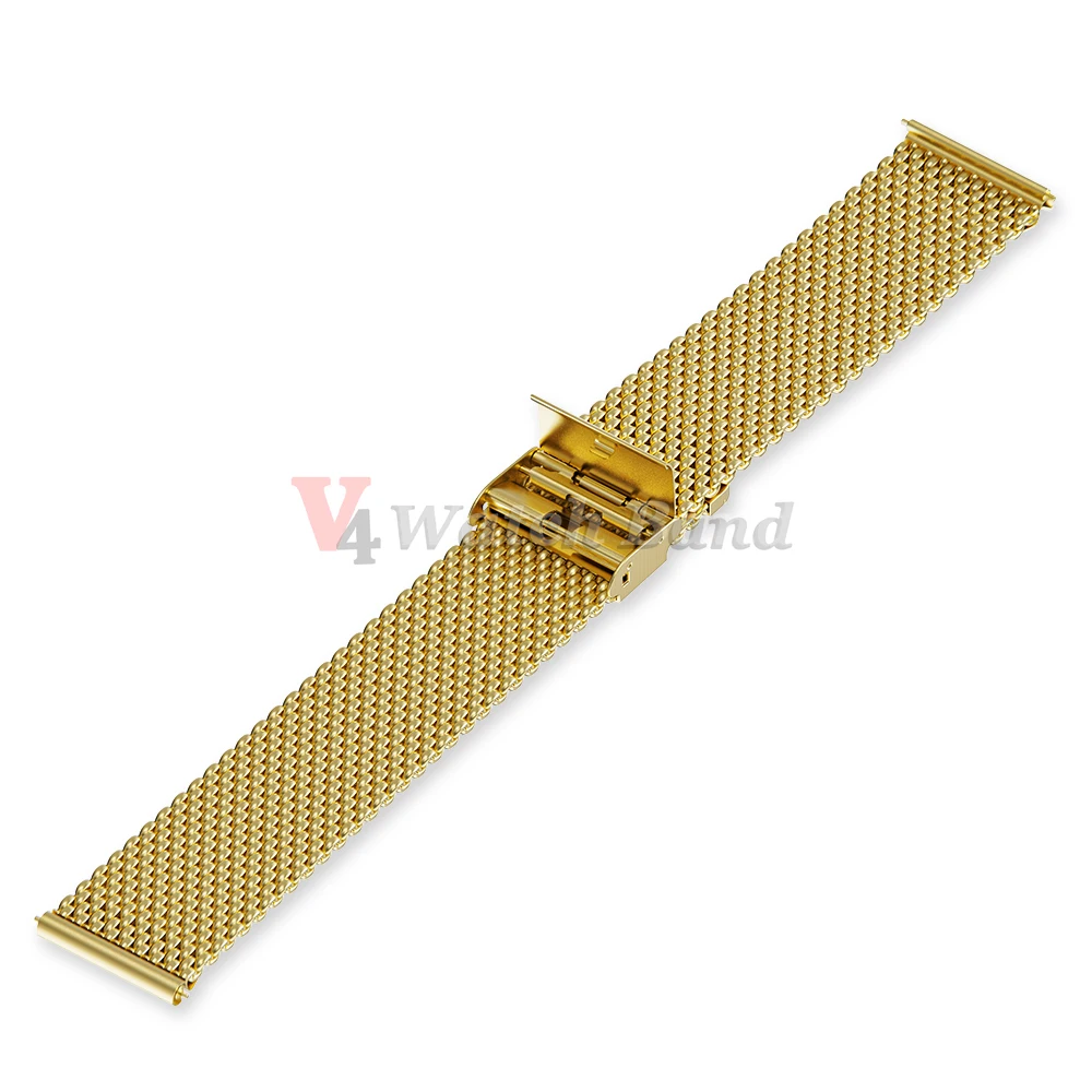 Sleek Silver Milanese Mesh Metal Wristband Bracelet