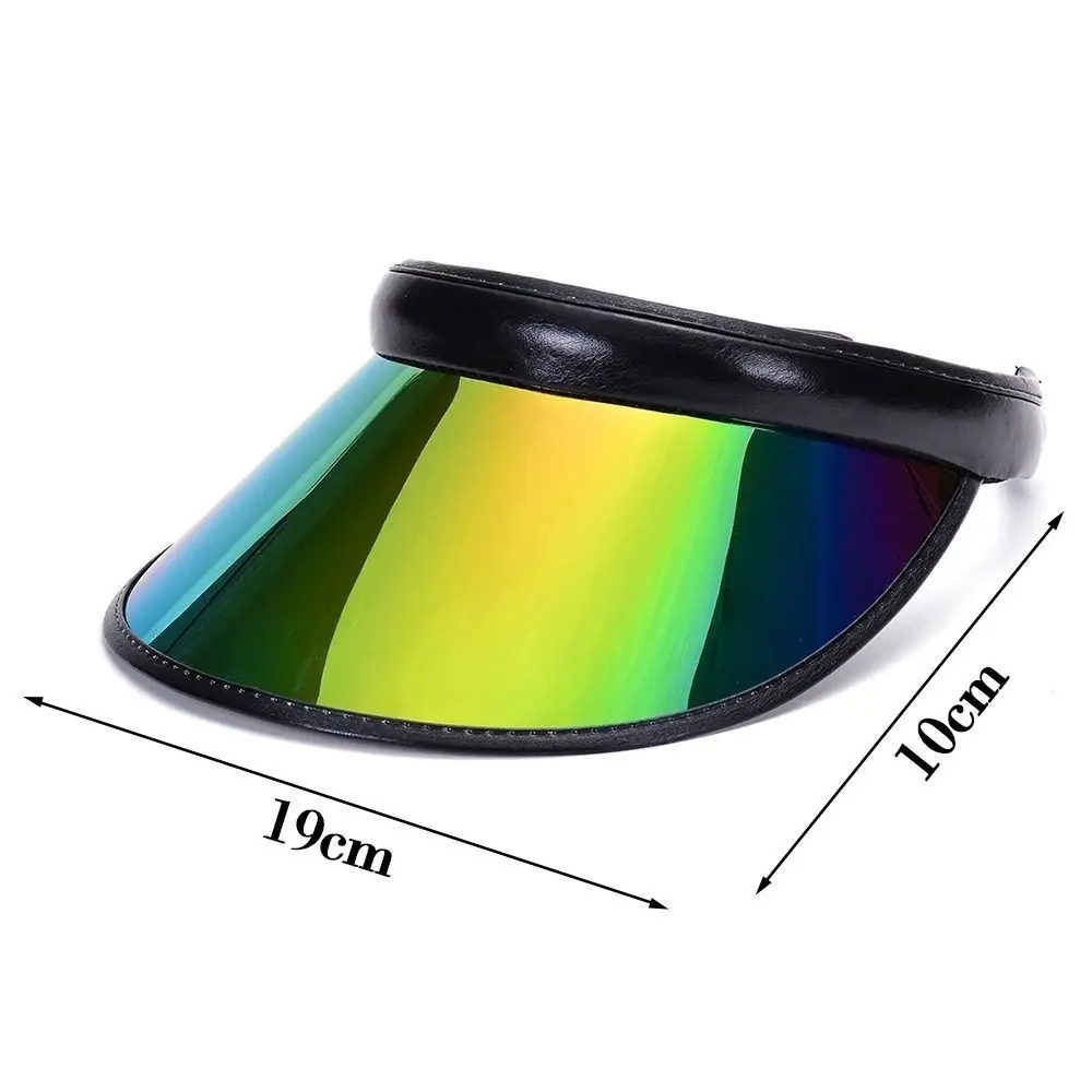 PVC Summer Baseball Hat Transparent Plastic Sports Visors Caps Women Men Anti-UV Sun Cap Outdoor Sunshade Hat