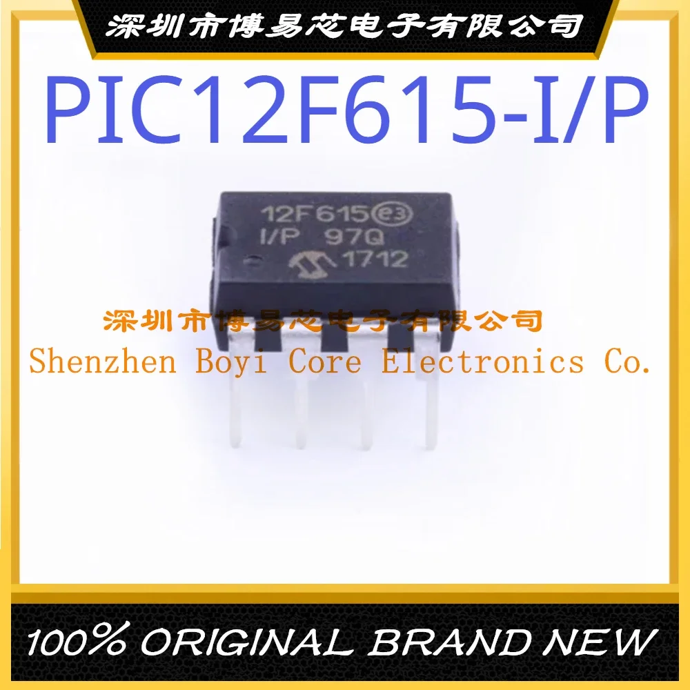 PIC12F615-I/P package DIP-8 new original genuine microcontroller IC chip original pic12f508 i sn pic12f509 pic12f510 pic12f615 pic12f629 pic12f635 pic12f675 8 bit microcontroller ic chip soic 8