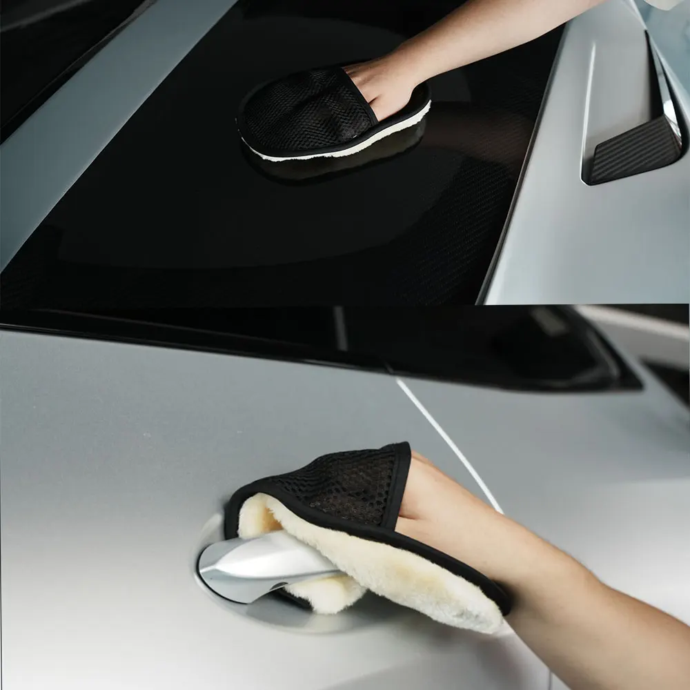 Car Styling Car Cleaning Brush Cleaner Wool-like Soft Washing Gloves Cleaning Brush Motorcycle Washer Care Automotive car accessories car washing gloves