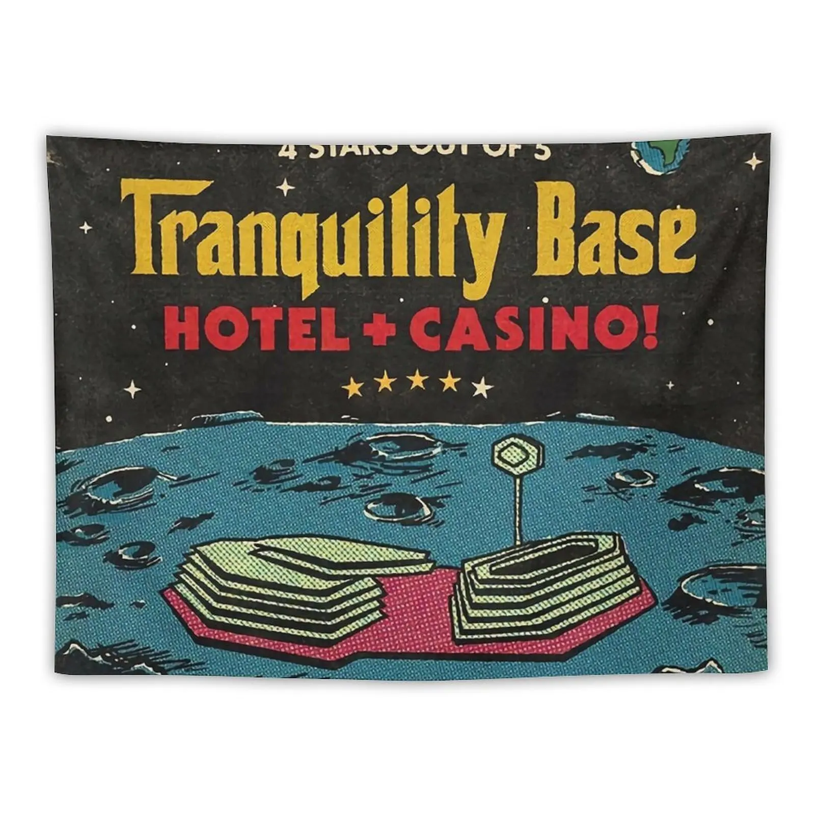 

Tranquility Base Tapestry Bedroom Decor Aesthetic Wall Decoration Items Art Mural Aesthetic Decoration Tapestry