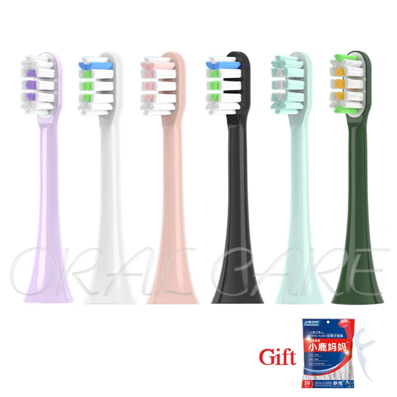 반 고흐 전동 칫솔 헤드 X3 음파 진공 소프트 브러시 노즐, 수카스 X3Pro/X3U/X5/X1/V1 // V2/D2/D3 교체