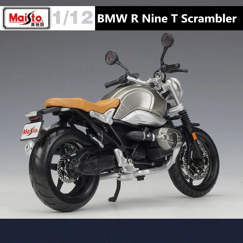 

Шифратор Maisto 1:12 BMW R Nine T, Модель гоночного мотоцикла из сплава, искусственная игрушка под давлением для мальчиков