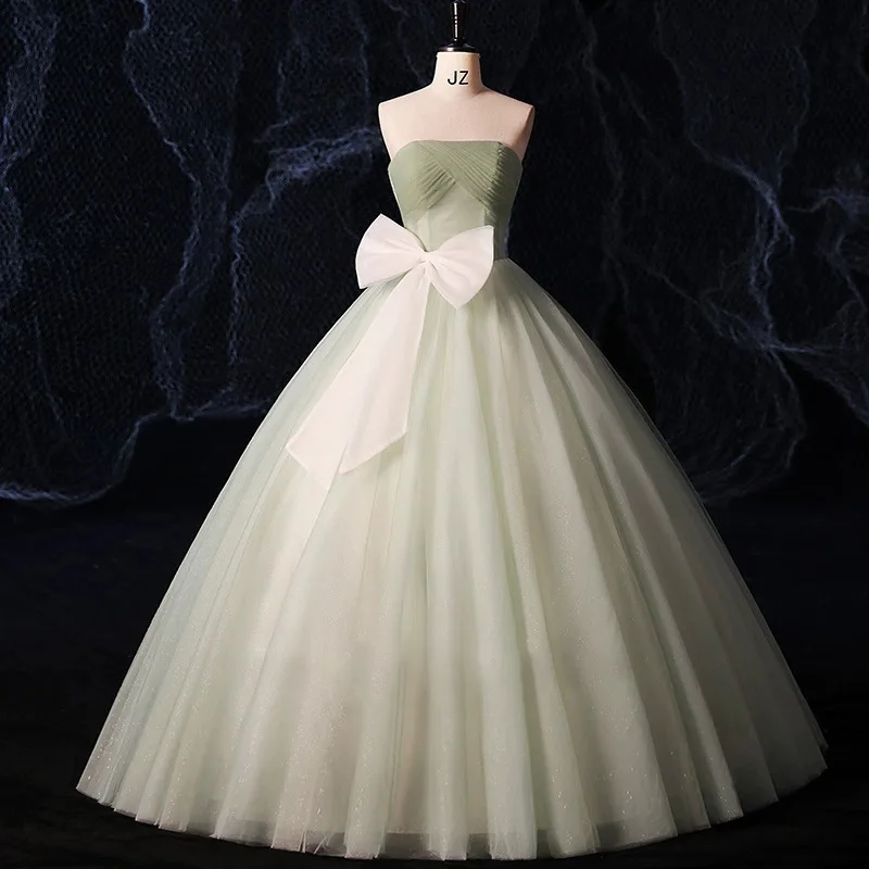 sachin and babi light blue dress Bardot Tulle Dress Robe Col Bardot Manche Longue Plumeti Tulle Engagement  Dress