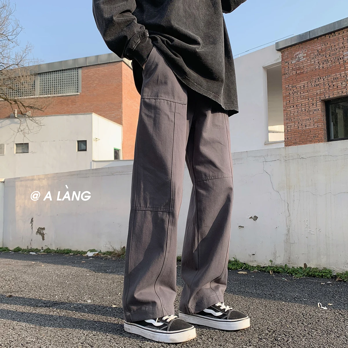

Spring New Casual Pants Men Oversized Loose Straight Long Pants Streetwear Japanese Style Harajuku Hombre Tooling Trousers