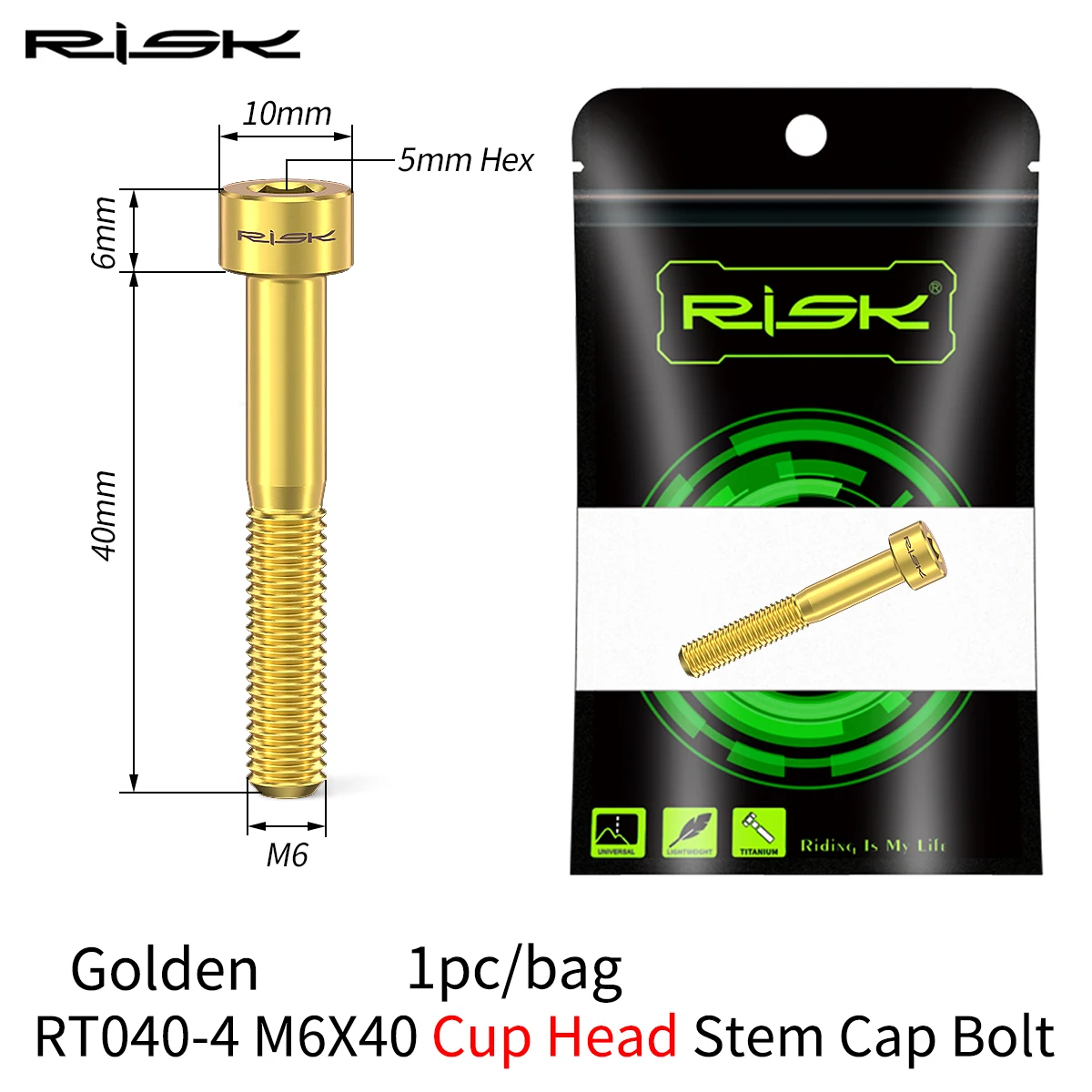 gold 40mm