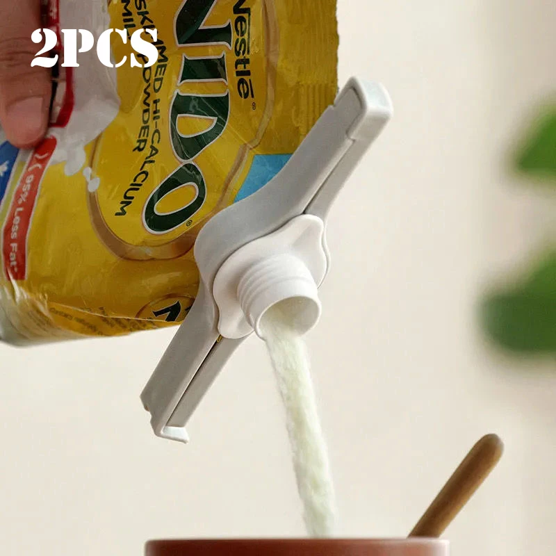 2/4pcs Kitchen Storage Food Snack Seal Sealing Bag Clips Seasoning Bottle jar Moisture-Proof and Dust-Proo Tool Accessorie bread bag clips kitchen bag clips sealing clips storage bag clips bag clips