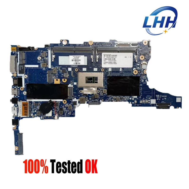 

Материнская плата 6050A2854301-MB-A01 для ноутбука HP Elitebook 840 G4 850 G4, материнская плата для ноутбука со стандартным I7-7500U CPU UMA DDR4