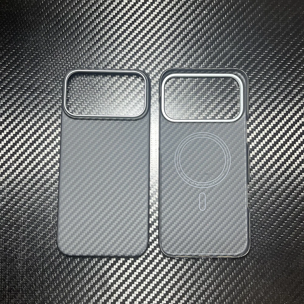 Ultra-Thin Carbon Fiber Aramid Magnetic Phone Case with MagSafe Compatibility