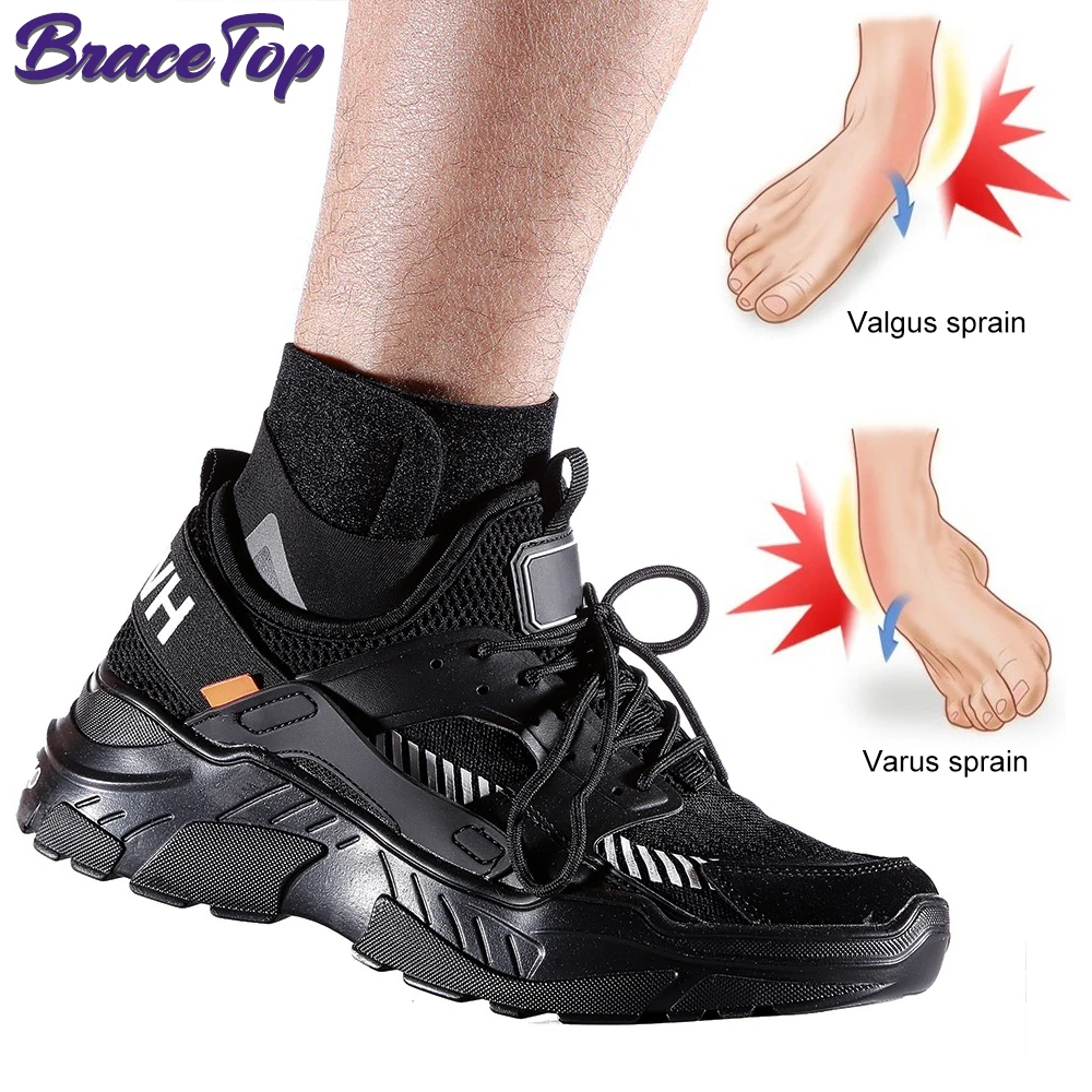 BraceTop 1 PC Sport Ankle Support Elastic High Protect Sports Ankle Equipment Safety Running Basketball Brace Support New