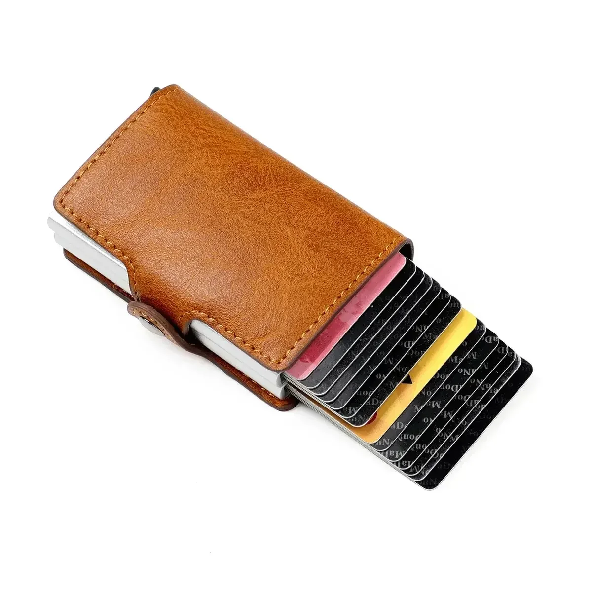 Men's Card Wallet Anti-Theft Credit/Bank/ID Card Holder Case Magic Smart Money Wallet with Secure Protection
