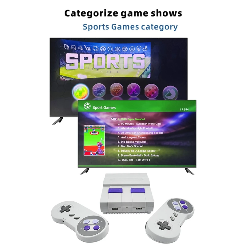 유선 더블 미니 게임 콘솔 TV 게임 콘솔, SNES821 레트로, 2.4G, 821 게임 내장
