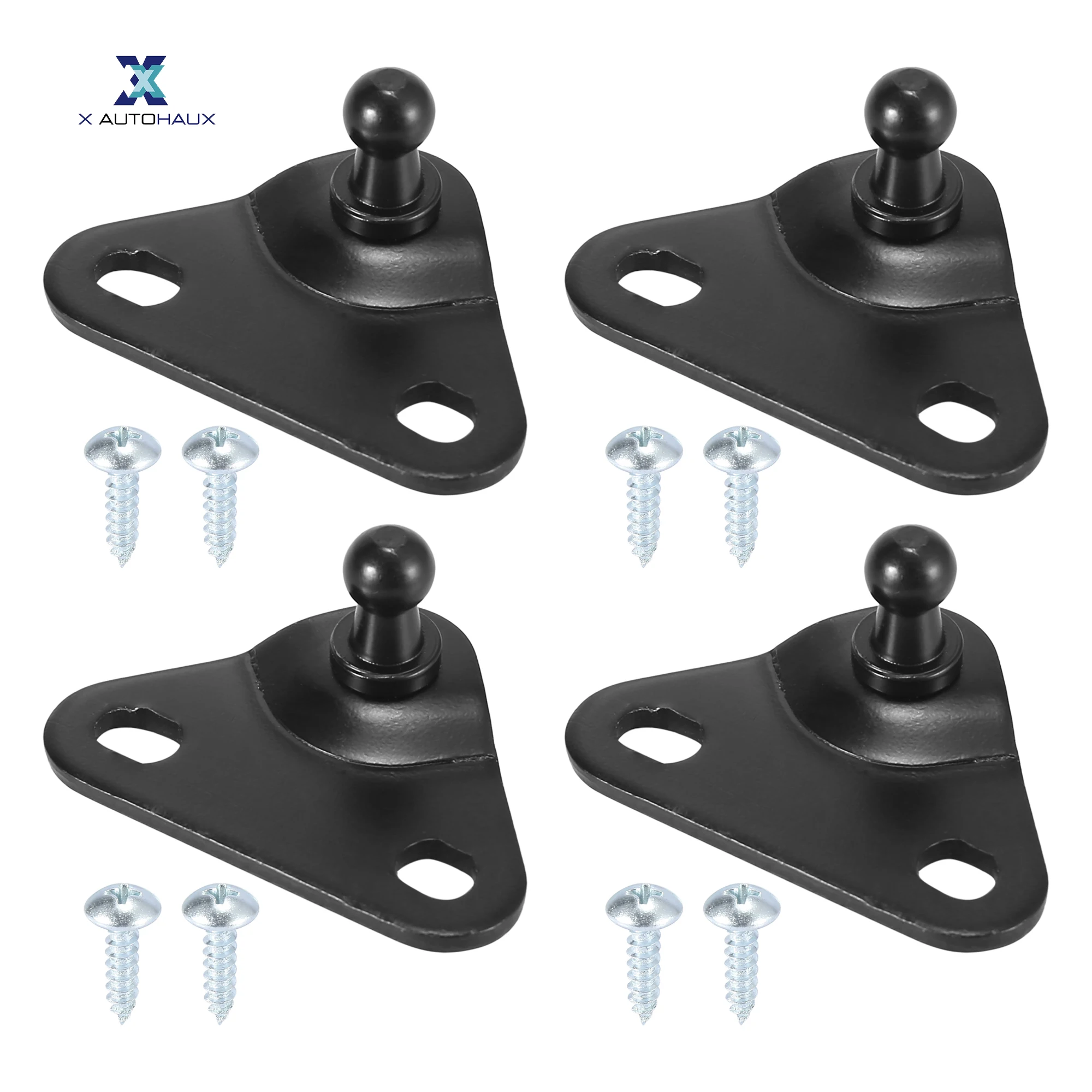 X Autohaux 2 Sets 4Sets 10mm Car Ball Studs Gas Shock Mounting Brackets
