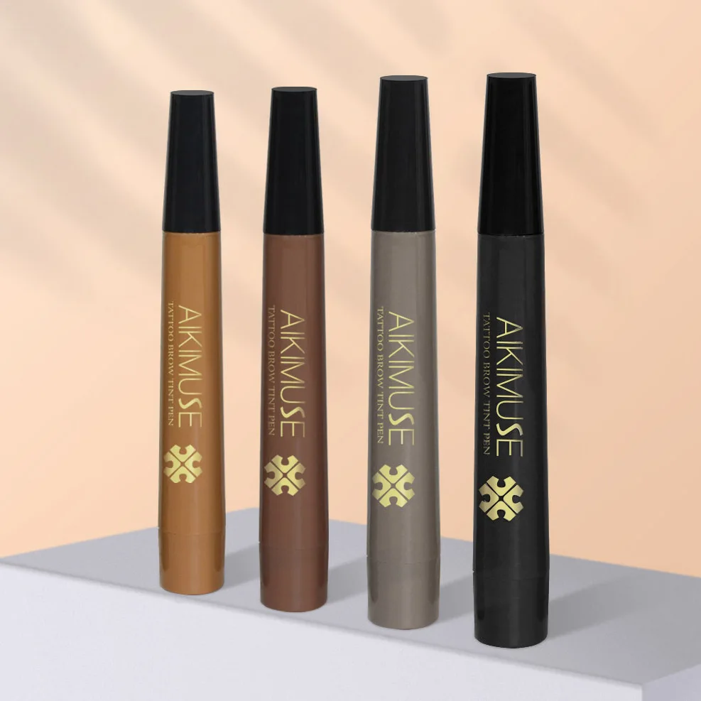 Tattoo Brow Tint Pen Natural Eyebrows Waterproof Sweatproof Lasts Up To 12 Hours Easy To Use Soft And Smooth 4 Colour 5
