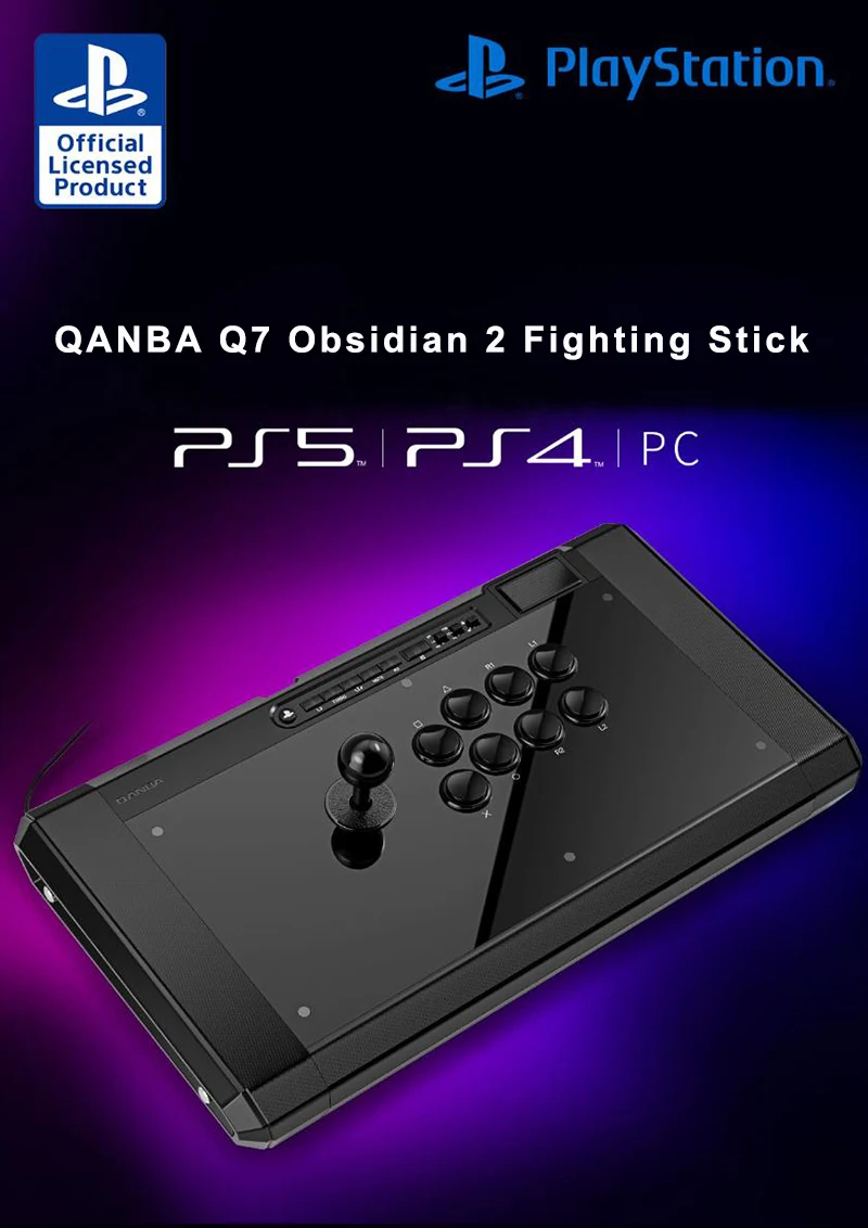 QANBA Q7 Obsidian 2 контроллер аркадных файтингов для PS5/PS4/ПК